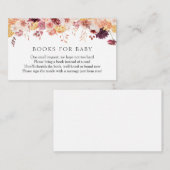 秋のブルゴーニュのベビー入りカード用ブック エンクロージャーカード (正面/裏面)