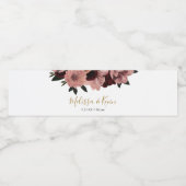 秋のブルゴーニュフローラウォーターボトルラベル ペットボトルラベル (シングルラベル)