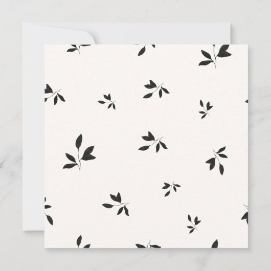 秋のブルゴーニュフローラブライダルシャワー招待 招待状 (裏面)