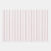 秋のブルゴーニュ水玉模様ストライプのと無地のと ラッピングペーパーシート (正面)