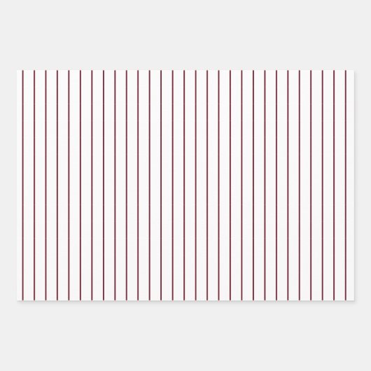 秋のブルゴーニュ水玉模様ストライプのと無地のと ラッピングペーパーシート (正面)