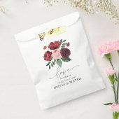 秋のブルゴーニュ結婚ーの花 フェイバーバッグ (封をした状態)