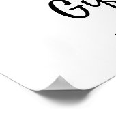 秋のブルゴーニュ赤面フローラウェディングカード&ギフト ポスター (角)