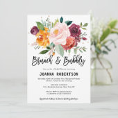 秋のブルゴーニュ赤面フローラブランチ&バブリーInvite 招待状 (スタンド正面)