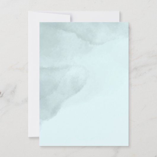 秋のブルーカボチャ&イチョウ結婚コ 招待状 (裏面)