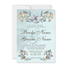 秋のブルーカボチャ&イチョウ結婚コ