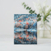 秋のブルーポストカード ポストカード (スタンド正面)