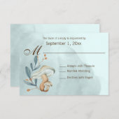 秋のブルーマッシュルーム 出欠カード (正面/裏面)