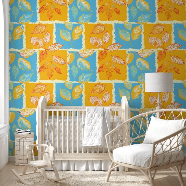 秋のブロック離れ 壁紙 (キッズ)