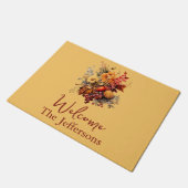 秋のブーケウェルカムマット ドアマット (アングル)