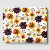 秋のブーケサンフラワーズフローラブライダルシャワー ゲストブック (裏面)