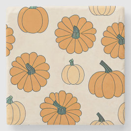 秋のプラッ市松模様にド秋の感謝祭 ストーンコースター