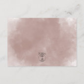 秋のプラムフローラ結婚ブーケ詳細 エンクロージャーカード (裏面)