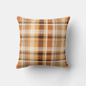 秋のプレイドコージー秋パターンデザイン クッション (裏面)