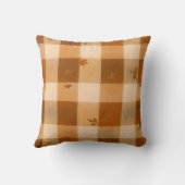 秋のプレイドコージー | クラシック秋装飾用クッション クッション (裏面)