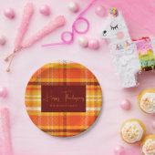 秋のプレイドホームデコール秋シーズンサンクスギビング ペーパープレート (パーティー)