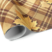 秋のプレイド ラッピングペーパー (ロールコーナー)