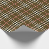 秋のプレイド ラッピングペーパー (角)