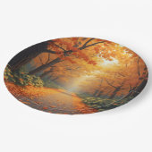 秋のプレート ペーパープレート (アングル)