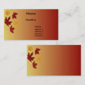 秋のプロフィールカード 名刺 (正面/裏面)
