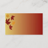 秋のプロフィールカード 名刺 (裏面)