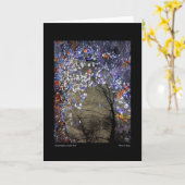 秋のプールにミックスマプル カード (黄色い花)