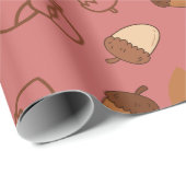 秋のヘーゼルナットシームレスラッピング紙秋 ラッピングペーパー (ロールコーナー)