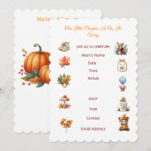 秋のベイシャワー招待状 招待状 (正面/裏面)