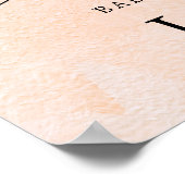 秋のベイビーシャワーのお出迎えポスター ポスター (角)