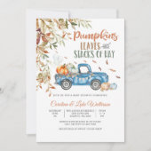 秋のベイビーシャワー招待状 招待状 (正面)