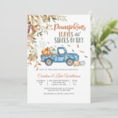 秋のベイビーシャワー招待状 招待状 (スタンド正面)