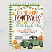 秋のベイビーシャワー招待状 招待状 (正面/裏面)