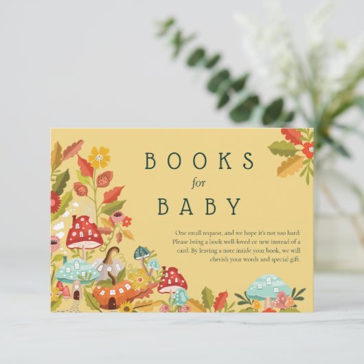 秋のベビーの本きのこ&かぼちゃの エンクロージャーカード (スタンド正面)