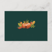 秋のベビーの本きのこ&かぼちゃの エンクロージャーカード (裏面)