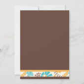 秋のベビーの秋のオートクチュールのベビーシャワーの招待状 招待状 (裏面)