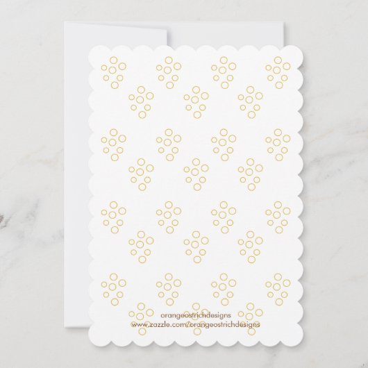 秋のベビーシャワーの招待状|のニュートラル 招待状 (裏面)