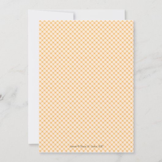 秋のベビーシャワー招待状 招待状 (裏面)