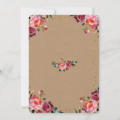 秋のベビーシャワー招待状 招待状 (裏面)