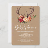 秋のベビーシャワー招待状 招待状 (正面)