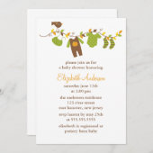 秋のベビーシャワー 招待状 (正面/裏面)