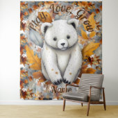秋のベビーベア タペストリー (インサイチュ)