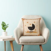 秋のベビー乳母車落葉ちる枕 クッション (椅子)