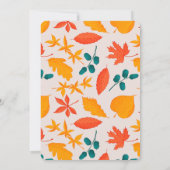 秋のベビー1歳の招待状 招待状 (裏面)