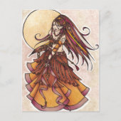 秋のベリーダンサーのポストカード ポストカード (正面)