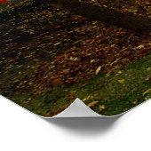 秋のベンチ ポスター (角)