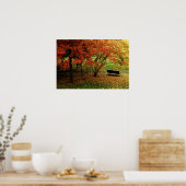 秋のベンチ ポスター (キッチン)