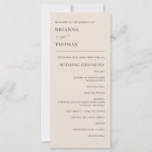 秋のベージュシンプルエレガントな結婚式 (正面)