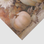 秋のホワイトカボチャの花模様デクページ 薄葉紙 (詳細)