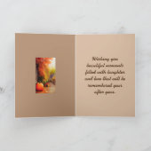 秋のホームグリーティングカード サンキューカード (内部)