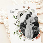 秋のボヘミアンフローラ秋の結婚式日付を保存 セーブザデート